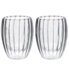 Stripes Peter - Dubbelwandig glas (set van 2) III Stripes Peter - Dubbelwandig glas (set van 2) III