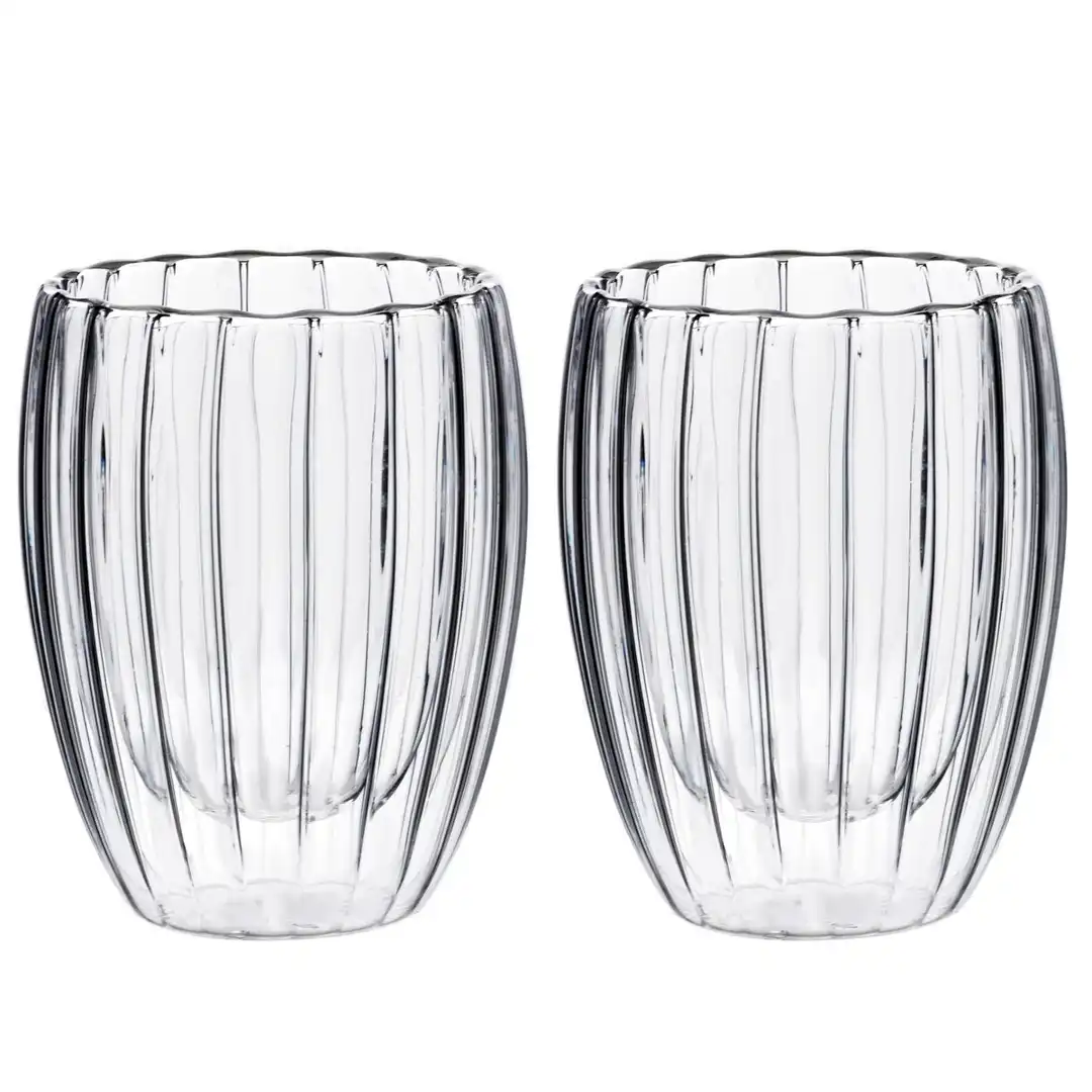 Stripes Peter - Dubbelwandig glas (set van 2) III