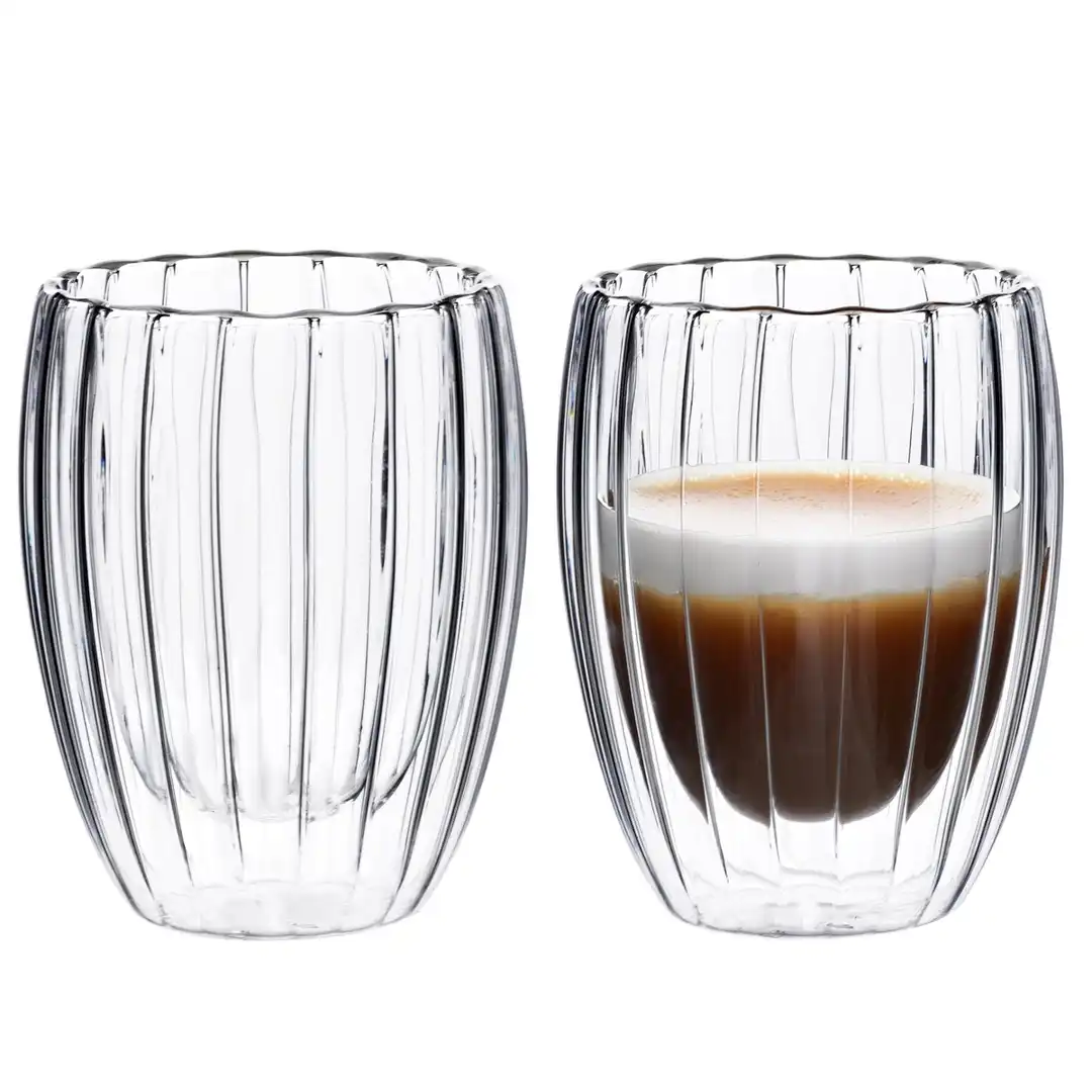 Stripes Peter - Dubbelwandig glas (set van 2) Stripes Peter - Dubbelwandig glas (set van 2)